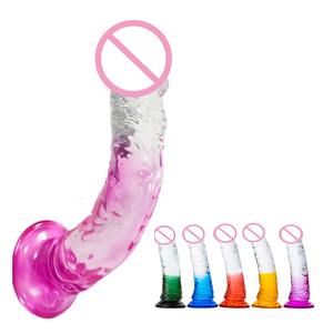 องคชาติขนาด21.5ซม. ราคาถูกเหมือนจริงขนาดใหญ่สำหรับผู้หญิงอุปกรณ์ช่วยตัวเองสำหรับอวัยวะเพศชายถ้วยดูดจู๋ของเล่นเจาะทวารหนัก6ขนาด - Product Image 1