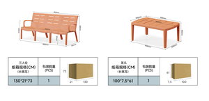 GDRS Modern Outdoor <b>Plastic</b> Sofa <b>Set</b>-Durable & Weather Resistant 6-Person Capacity | Ready to Ship USA Patio Furniture - Product Image 6