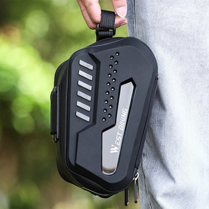 Sacoche de selle de vélo WEST BIKING 2,7 L grande capacité, étanche, coque en TPU, avec feu arrière, pour vélo de route et voyage - Product Image 6