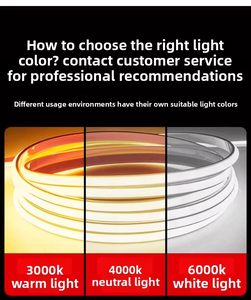 Bande lumineuse LED FCOB haute tension 220V, 240 LED/m, 3000K 4000K 6000K, haute luminosité, flexible, CCT, dimmable, ruban flexible - Product Image 2