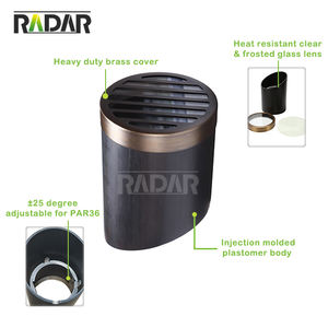 Luz LED Redonda de Latón para Enterrar en el Suelo, Impermeable IP65, Par36, Luminaria Empotrada LED para Iluminación de Paisajes Exteriores - Product Image 3