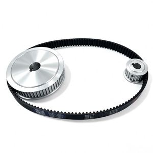 รอกไทม์มิ่งอะลูมิเนียมอัลลอยด์ Nb OEM 90T HDT 5M ขนาดรู 47 มม. ความกว้างสายพาน 25 มม. สำหรับมอเตอร์ส่งกำลังแบบต้นแบบ - Product Image 3
