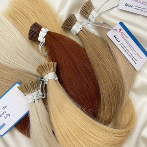 I-Tip Human Hair Extensions 55cm Double Drawn Straight Remy Vietnamese Hair <b>White</b> <b>Wrap</b> Ready To Ship - Product Image 1