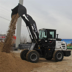 Chargeuse sur pneus compacte ICLES 940 à prix abordable, 2 tonnes, avec rétrocaveuse, certifiée CE, moteur 76KW, pompe hydraulique, garantie 1 an - Product Image 3