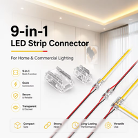 Connecteur de bande LED sans soudure et sans dénudage à 2 broches pour bandes LED flexibles de 5 mm/8 mm/10 mm - Installation multifonctionnelle facile