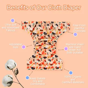 Couche-culotte en tissu de poche lavable réutilisable avec Insert, nouveau Design pour bébé