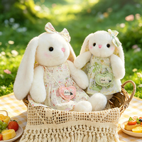 Peluche Lapin avec Vêtements Amovibles, Logo Personnalisé, ODM OEM, Cadeau Souvenir Événementiel, Anniversaire, Fête, Animal en Peluche Doux