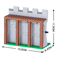 Château médiéval de la série MOC, briques de construction compatibles avec la collection de construction MOC, jouet d'architecture