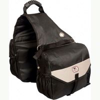 Échantillon gratuit Cashel Quality Deluxe Medium Horse Saddle Pommel Horn Bag, Pochettes rembourrées isolées, Deux poches pour bouteilles d'eau