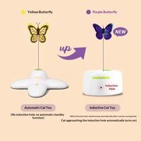 Nouveau design unique en forme de papillon, de haute qualité, un incontournable pour les animaux de compagnie |   Jouet intelligent automatique pour chat, pour le jeu autonome et contre l'ennui