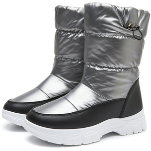 Оптовая продажа, теплые зимние водонепроницаемые ботинки с меховой подкладкой и молнией - Product Image 1