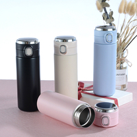 Bouteille d'eau à double paroi sous vide avec affichage de la température LED, en acier inoxydable 304, gobelet à rebond, thermos intelligent