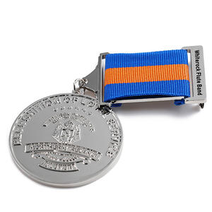 Medallas de recuerdo Metal Aleación de zinc En relieve 2d 3D Logo Carta Plata Premio Rusia Medallas Fabricantes Medalla DE HONOR personalizada - Product Image 3