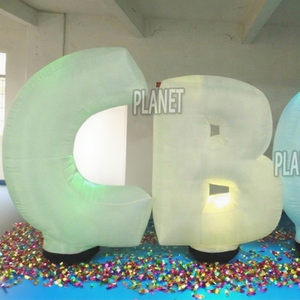 Fabbrica su misura pubblicità illuminazione a Led grande numero gonfiabile e lettere gonfiabile alfabeto per la festa di compleanno - Product Image 5
