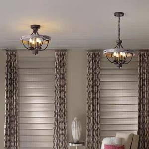 American Country <span class=keywords><strong>Lustre</strong></span> de restaurant en fer Style rétro industriel Lampe noire Creative Bedroom Study <span class=keywords><strong>Plafonnier</strong></span> - Product Image 4