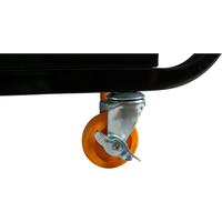 Chariot de soudage industriel pliable en acier à quatre roues durable avec cadre pour outils et soudage, service OEM disponible