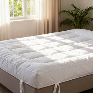 Protector <span class=keywords><strong>de</strong></span> colchón <span class=keywords><strong>de</strong></span> algodón acolchado lavable con parte superior <span class=keywords><strong>de</strong></span> almohada 8-21 "bolsillo profundo para camas <span class=keywords><strong>de</strong></span> hospital y camas en casa - Product Image 4