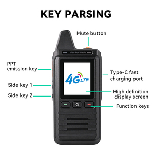 ET-C18 Portable 4G LTE PoC Radio Long Range GPS Walkie Talkie Nationwide Global Real PTT Platform Sim <b>Card</b> Public <b>Network</b> Radio - Product Image 4