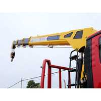 Bras télescopique hydraulique droit pour grues de construction montées sur camion de 16 tonnes