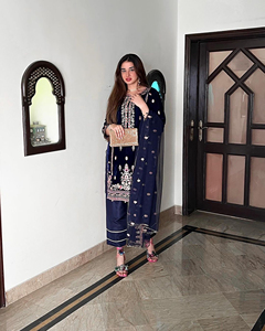 Eid & Ramadan spécial personnalisable pakistanais droite Kurta pantalon Salwar Kameez tenue traditionnelle indienne pour les femmes Readymade - Product Image 4