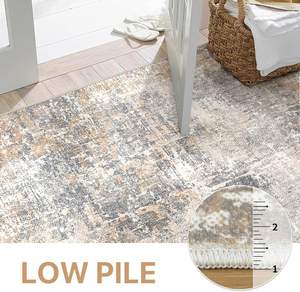 พรมปูพื้นลายนามธรรมทันสมัย ขนาด 8x10 ฟุต ซักได้ กันลื่น เนื้อนุ่ม สำหรับห้องนั่งเล่น ห้องนอนขนาดใหญ่ ตกแต่งบ้าน <span class=keywords><strong>สี</strong></span><span class=keywords><strong>เบ</strong></span>จน้ำตาลอุ่น - Product Image 2