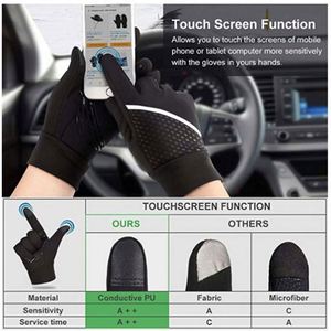 Gants de cyclisme chauds Gants de course à écran tactile imperméables antidérapants en silicone - Product Image 5