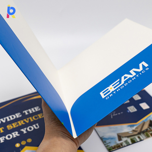 Dossiers personnalisés avec impression de logo d'entreprise, en papier de qualité supérieure, pour les organisations immobilières et les feuilles de documents - Product Image 2