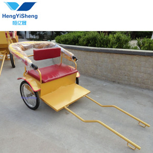 Mini carro de caballos de dos ruedas personalizado Maraton pony Cart/ Training Horse Buggy 4 pasajeros Surrey - Product Image 4