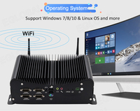 Computadora Industrial Integrada Sin Ventilador EGLOBAL, Intel Core I7-10810U, 2*DDR4, SSD MSATA, 6*COM, VGA HD, 2*RJ45 LAN, 6*USB, Mini PC Linux