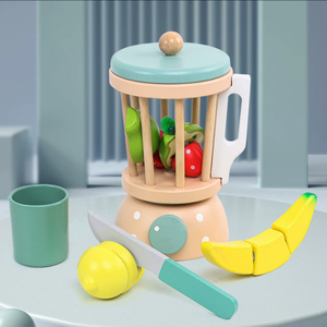 Ensemble de jeu en bois pour enfants, boutique de desserts, stand de thé glacé, cuisine, jouets alimentaires unisexes, 5-7 ans - Product Image 5
