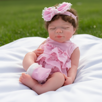 Poupée bébé fille réaliste en silicone lesté de 13 pouces, peinte à la main, anatomiquement correcte, douce et réaliste, jouet souple pour prématuré