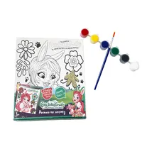 Yaratıcı hediye fikirleri çizim oyuncaklar el yapımı karikatür eğitici çocuk Diy boyama tuval çizim seti seti