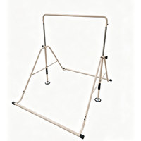 Barra de Gimnasia Plegable para Niños, Altura Ajustable, Barra Horizontal de Entrenamiento Junior, Barra de Dominadas Portátil para Niños