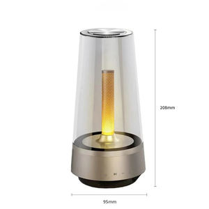 Haut-parleur Bluetooth sans fil avec lumières LED effet flamme, lampe d'ambiance portable pour extérieur, lampe respirante pour la décoration de la pièce - Product Image 6