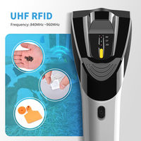 Lector de etiquetas Uhf Rfid de mano inalámbrico Lector de escáner de código de barras Uhf Rfid Lector de mano Rfid portátil de largo alcance
