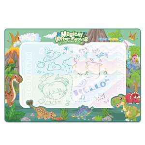 Tapis d'apprentissage magique en toile à l'eau avec motifs d'animaux de <span class=keywords><strong>dessin</strong></span> animé et de vie marine, extra-large, réutilisable - Product Image 1