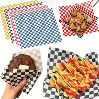 Papier d'emballage pour la restauration rapide, imprimé sur mesure, de qualité supérieure, résistant à la graisse, pour les frites, les nuggets de poulet
