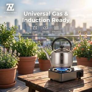 Whistling Teapot 304 Stainless Steel Cookware Versatile <strong>Kettle</strong> for Boiling Water and Steeping Large Batches of Herbal Tea - Product Image 1