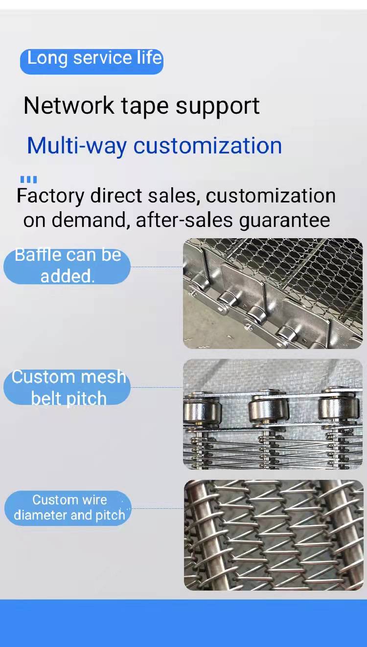 Double Crimped Woven Wire Panels Mesh Sheet Conveyor Belt 1mx0.6m