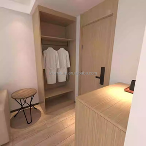 Juegos de Muebles de Madera Duraderos y Económicos para Dormitorios de Hotel, con Cama Individual, Sofá, Armario y Mesitas de Noche, para Hoteles de 3 Estrellas - Product Image 4