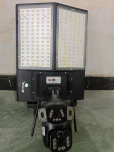 ไฟถนนพลังงานแสงอาทิตย์พรีเมียม 120W หลอดไฟ LED 200W IP65 ตัวโคมพลาสติก ABS แบตเตอรี่ลิเธียม 6000K แสงสีขาวกลางวัน ควบคุมผ่านแอพ ปรับความสว่างได้ - Product Image 3