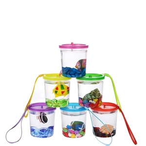 Mini Pecera de Plástico con Tapa y Cuerda, Caja de Acuario Transparente <span class=keywords><strong>para</strong></span> Peces Pequeños, <span class=keywords><strong>Medusas</strong></span>, Tortugas - Venta al por Mayor - Product Image 2