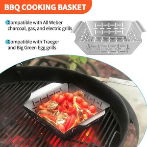 Stainless Steel Long Handle Foldable <b>Baking</b> Utensil <b>Kit</b>-Portable Multi-Function Reusable Heat Resistant Easily Cleaned - Product Image 6