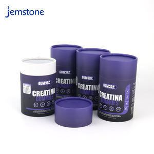 Caja de Embalaje de Cartón Ecológico para Cápsulas de Gomitas, Cilindro de Grado Alimenticio, Tubo de Papel de Aluminio para Dulces - Product Image 2