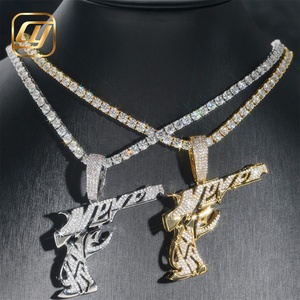 เครื่องประดับฮิปฮอปสุดเท่ CHOYUE ทองแท้ 10K 14K เพชรเลี้ยงในห้องแล็บ จี้รูปกางเขนแบบฮิปฮอปประดับเพชรเต็มชิ้น - Product Image 4