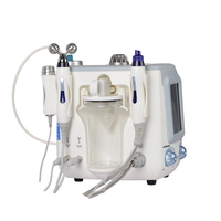 Appareil professionnel 3-en-1 Aqua H2 Hydrogen Peel Dermabrasion Water Jet pour le nettoyage du visage, l'élimination des rides et l'oxygénation, en acier inoxydable
