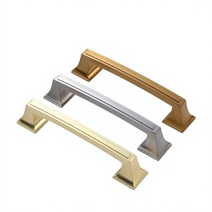 Modern Square Aluminum ZAMAK Furniture Cabinet <strong>Door</strong> Handles Kitchen Cupboard Wardrobe Drawer Table Dresser Stylish Square <strong>Knobs</strong> - Product Image 1
