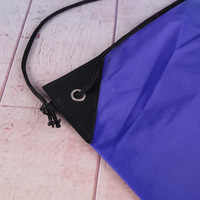Sac à cordon en polyester réutilisable avec logo personnalisé imprimé, sac à dos en polyester 210D, sac à dos à cordon irisé