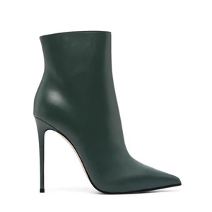 Stivaletti Invernali da Donna alla Moda con Chiusura a Zip, Tacco a Spillo Sottile Color <span class=keywords><strong>Nude</strong></span>, Tacco Termico, Tomaia Sintetica a Tinta Unita, Punta Affusolata - Product Image 6