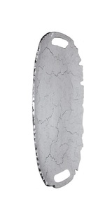 Grand plateau de service texturé à la main en aluminium émaillé fait à la main Assiette décorative en aluminium du fabricant indien - Product Image 3